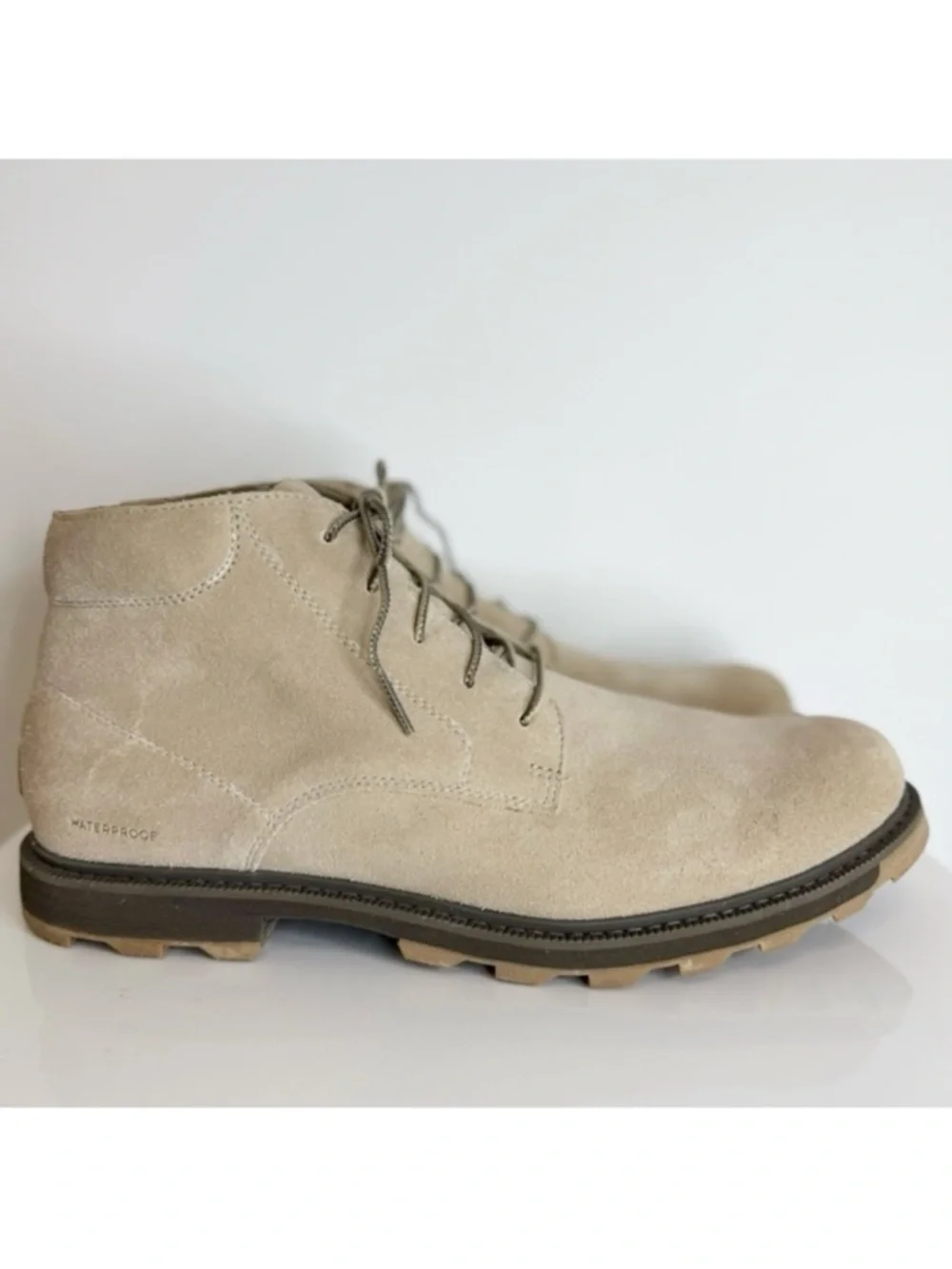 Sorel Madison II Chukka Boot Men’s Size 13 Sandy Tan Suede Casual Waterproof